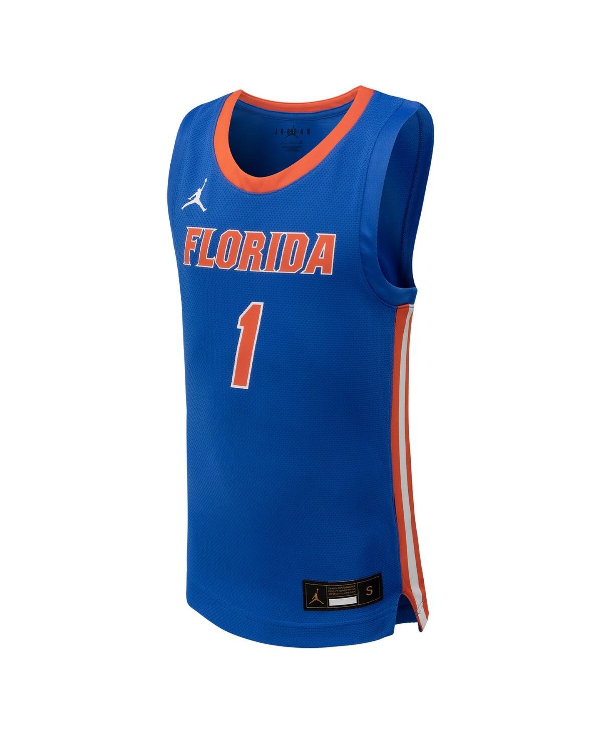 Big Boys Jordan #1Florida Gators Team Replica Basketball Jersey - Royal