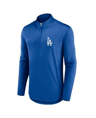 Men's Royal Los Angeles Dodgers Quarterback Quarter-Zip Top