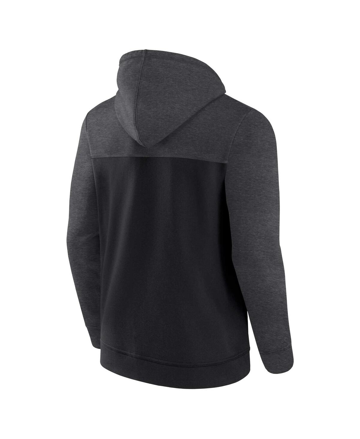 Fanatics Men's  Black Colorado Rockies Offensive Line Up Full-zip Hoodie In Black