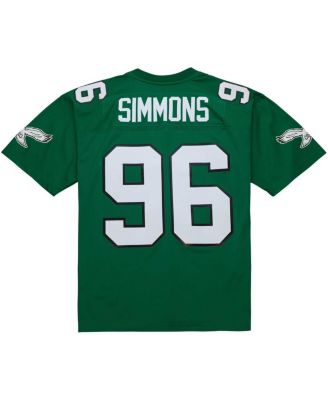 Men's Clyde Simmons Kelly Green Philadelphia Eagles Legacy Replica Jersey