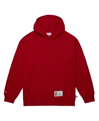 Men's Red Chicago Bulls Hardwood Classics Tonal Pullover Hoodie