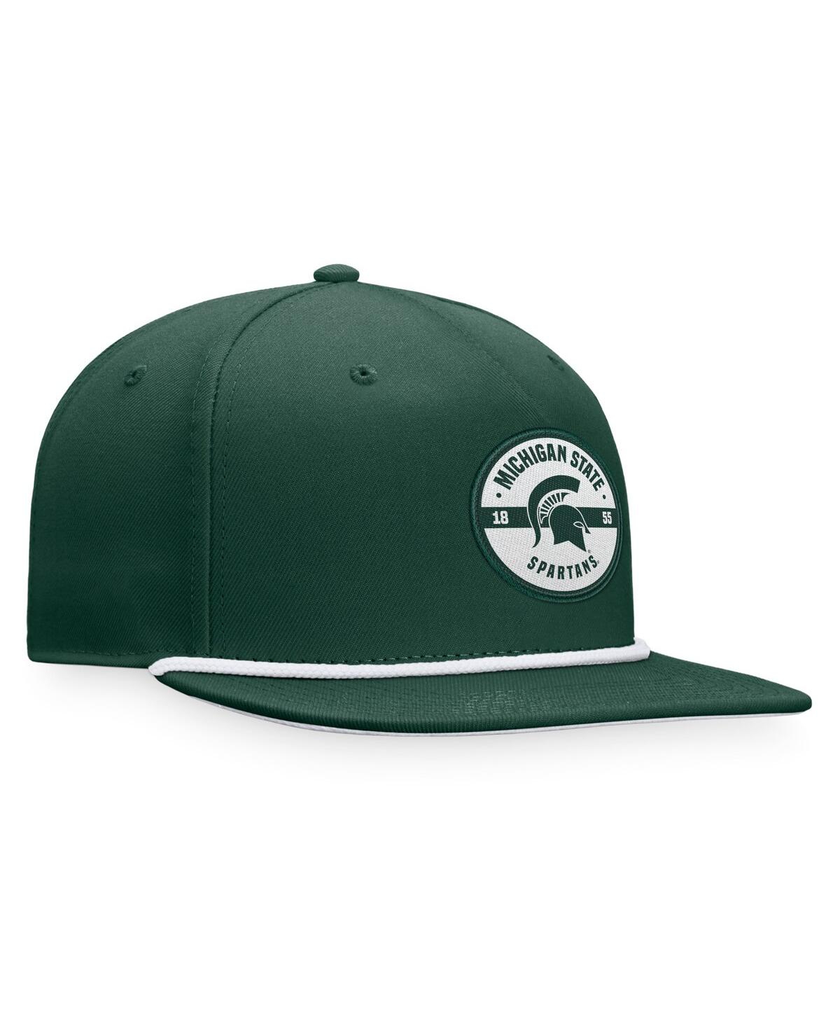 Shop Top Of The World Men's  Green Michigan State Spartans Bank Hat