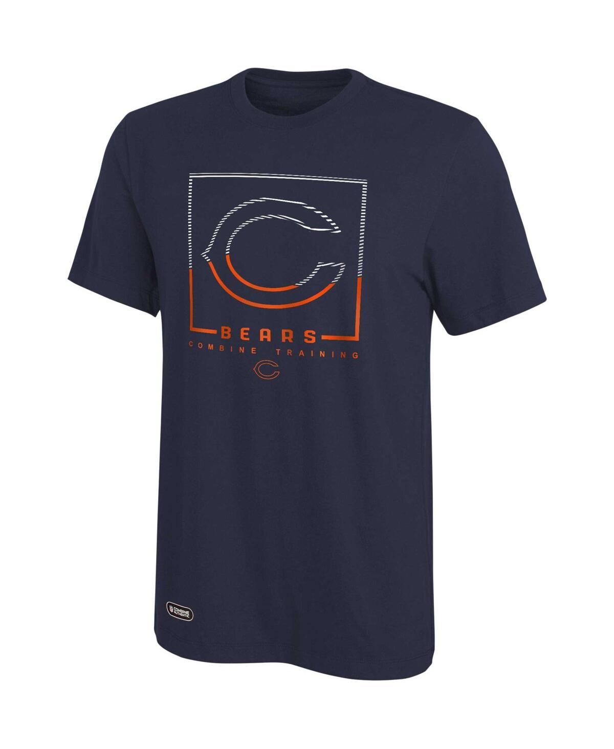 Shop Outerstuff Men's Navy Chicago Bears Combine Authentic Clutch T-shirt