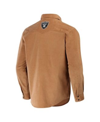 Men's NFL x Darius Rucker Collection by Tan Las Vegas Raiders Western Full-Snap Shirt