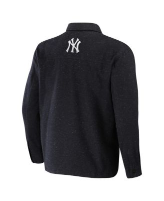 Men's Darius Rucker Collection by Black New York Yankees Ringstop&nbsp;Full-Snap Shacket