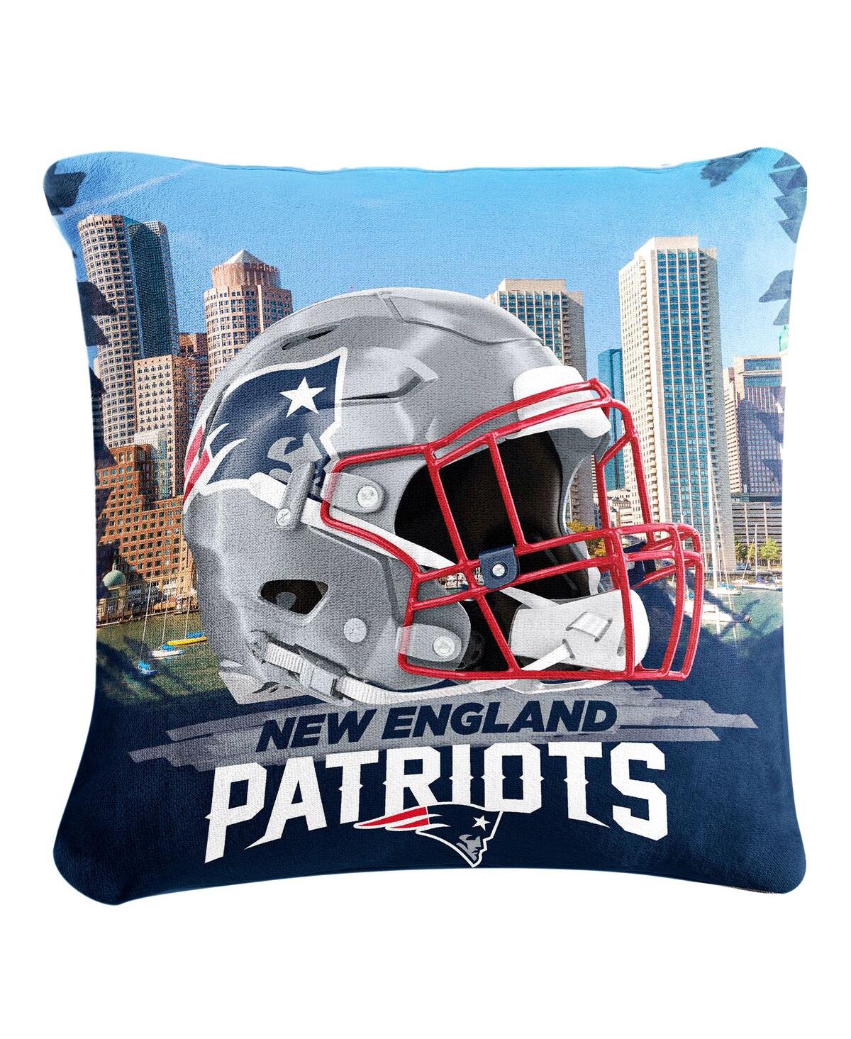 Logo Brands New England Patriots 16" X 16" City Sketch Pillow In Multi