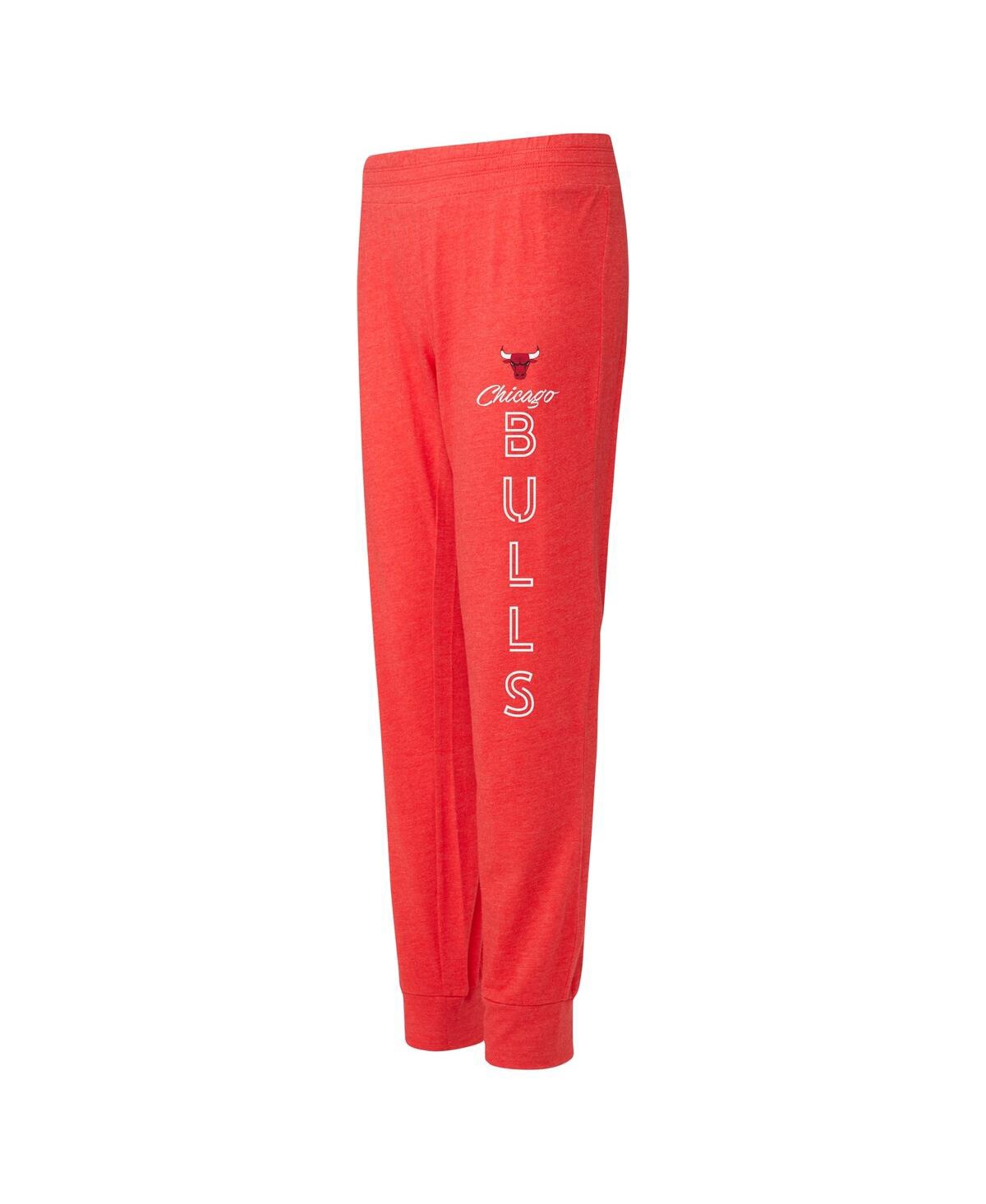 Women's Concepts SportChicago Bulls Meter Pullover Hoodie and Pants Set - Red