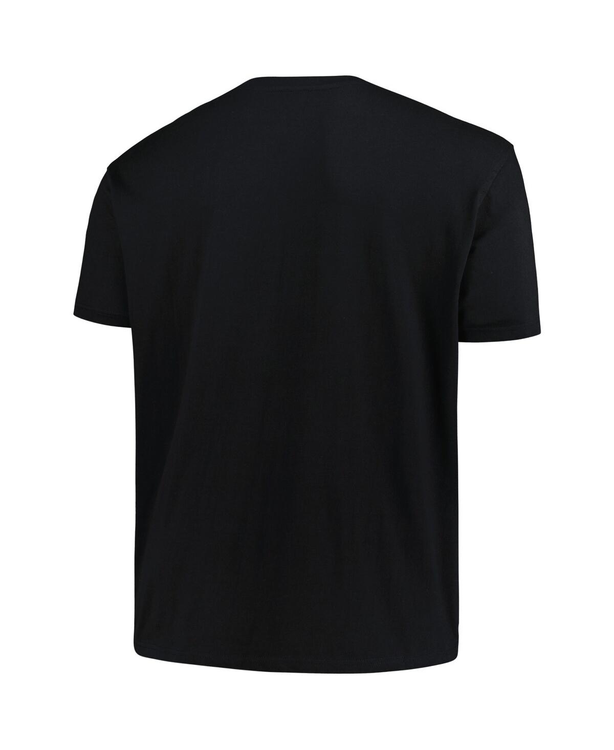 Shop Profile Men's  Black Tennessee Volunteers Big And Tall Pop T-shirt