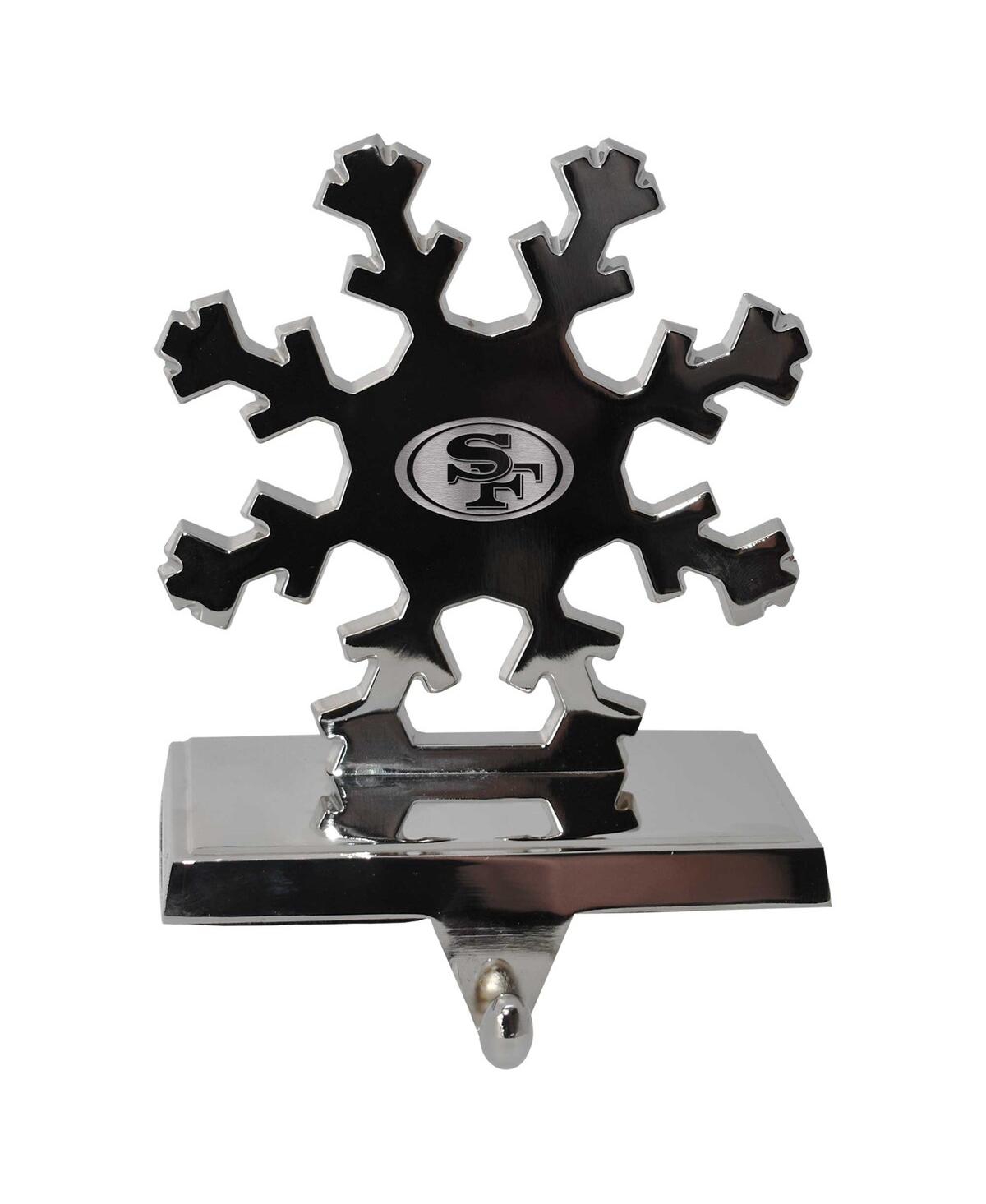 Memory Company The  San Francisco 49ers Snowflake Stocking Holder In Black