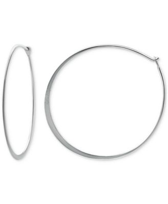 Giani Bernini - Polished Endless Medium Hoop Earrings in Sterling Silver, 30mm