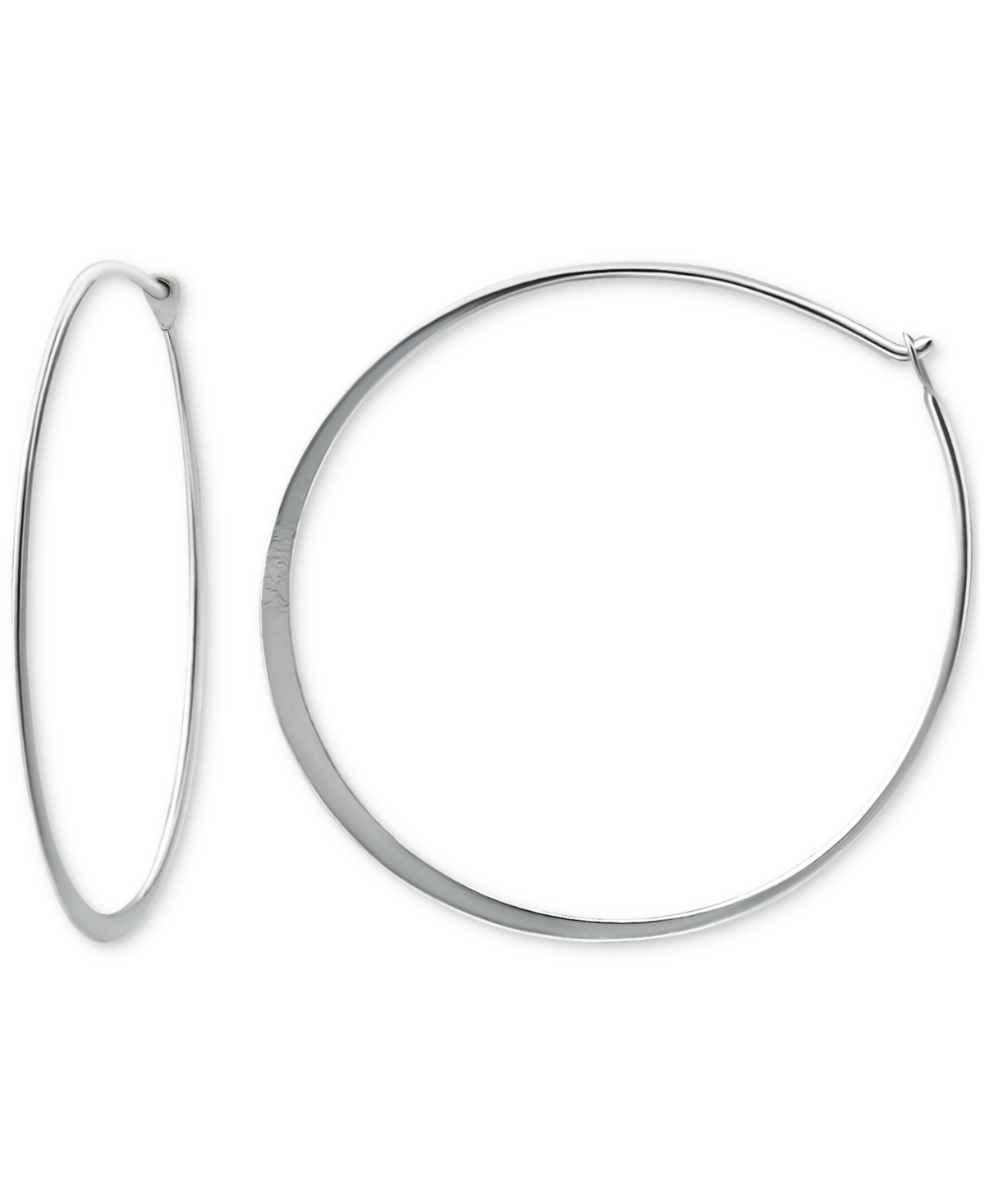 Giani Bernini Polished Endless Medium Hoop Earrings In Sterling Silver, 30mm, Created For Macy's