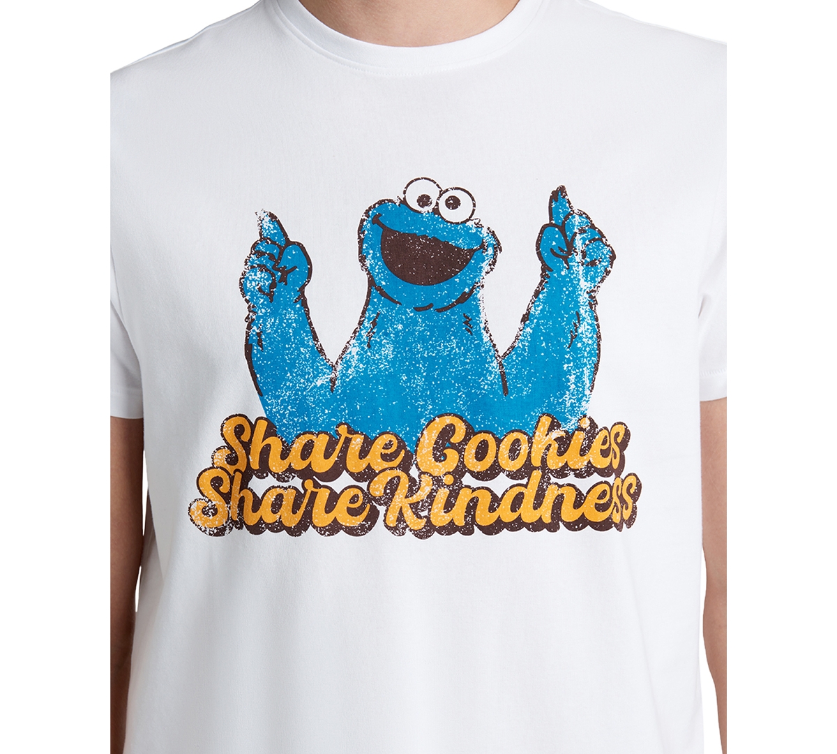 Kenneth Cole X Sesame Street Men's Slim Fit Cookie Monster T-Shirt