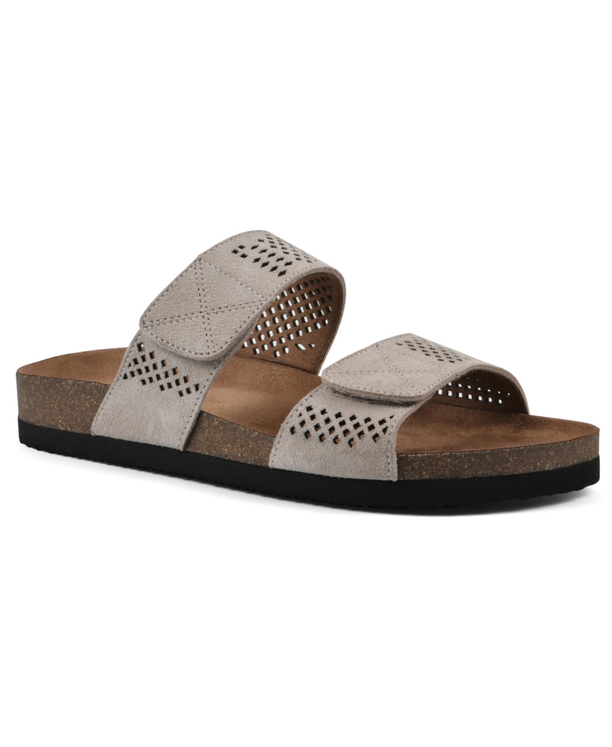 White Mountain Hawkbill Footbed Sandals In Sandal Wood Leather