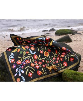 Double Sided Silk Scarf of Night Imagination