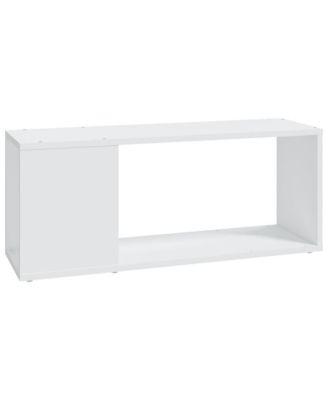 TV Stand White 31.5"x9.4"x12.6" Engineered Wood