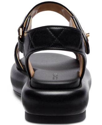 COACH Women's Peyton Double Buckle Flatform Sandals