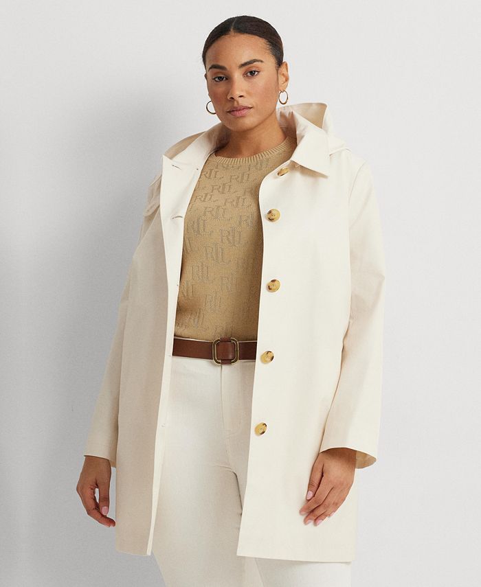 Womens online cream raincoat