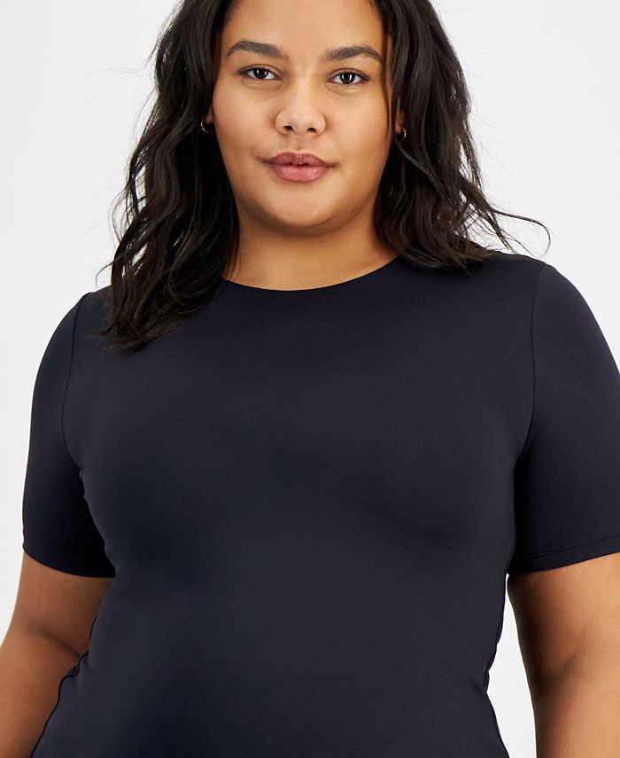And Now This Trendy Plus Size Second Skin Crewneck Short-Sleeve T-Shirt ...