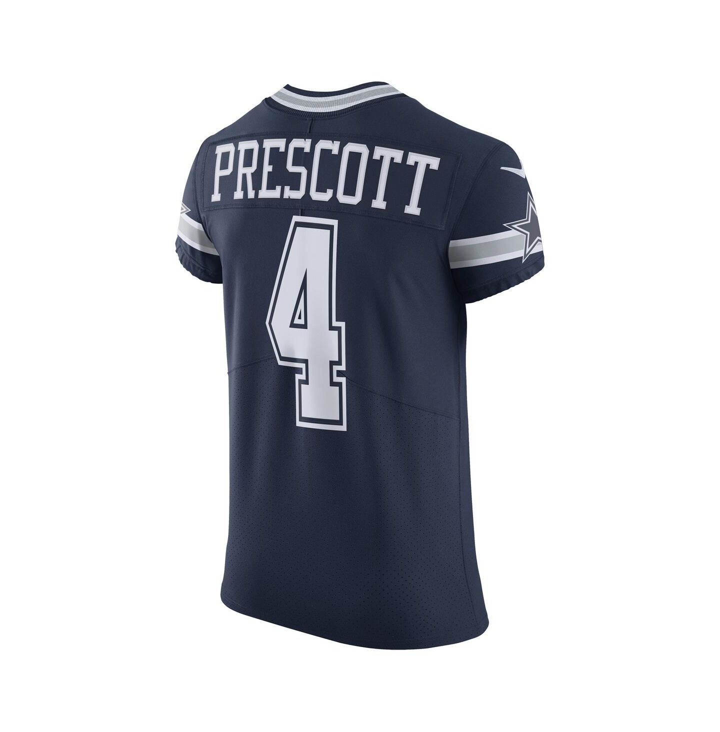 Мужской топ Nike Dak Prescott Dallas Cowboys Alternate Vapor Elite Player Jersey, цвет: Тёмно-синий — фото 2