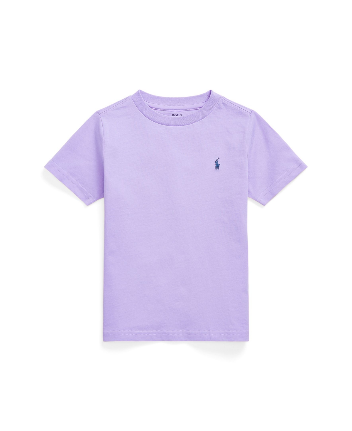 Shop Polo Ralph Lauren Toddler And Little Boys Cotton Jersey Crewneck T-shirt In Purple Martin