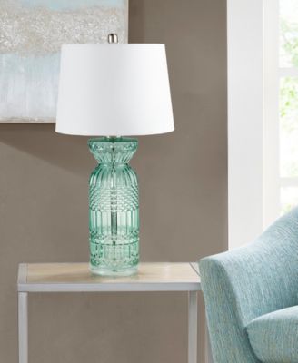 510 Design Luxuria Textured Glass and Acrylic Base Table Lamp