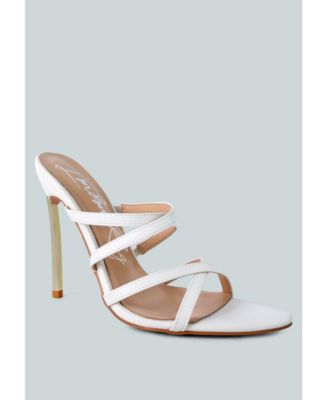 Womens Nightclub Ready Strappy Stiletto Heel Sandals