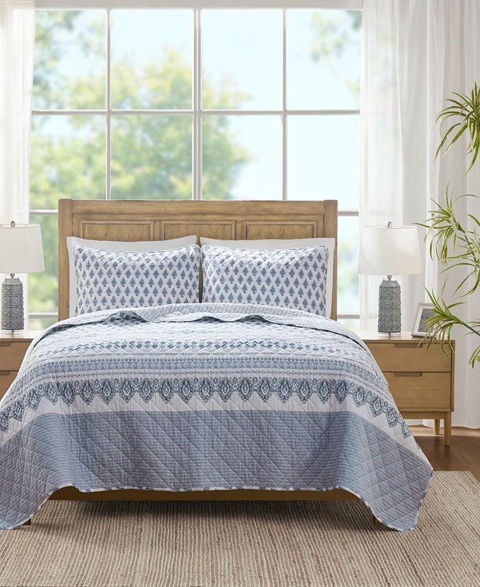 Madison Park Delaney 100 Cotton Reversible 3Pc. Quilt Set, King