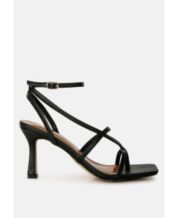 Macy's black clearance strappy sandals