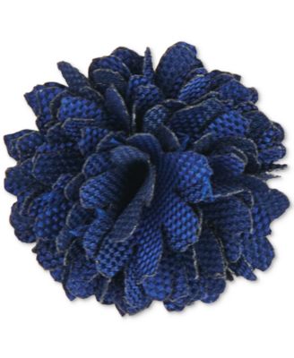 Con.Struct Men's Ceremony Satin Checkerboard Flower Lapel Pin, Created for Macy's 