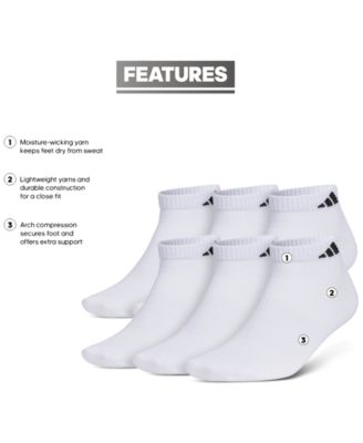 adidas Men's Superlite 3.0 Low Cut Socks - 6 pk. - Macy's