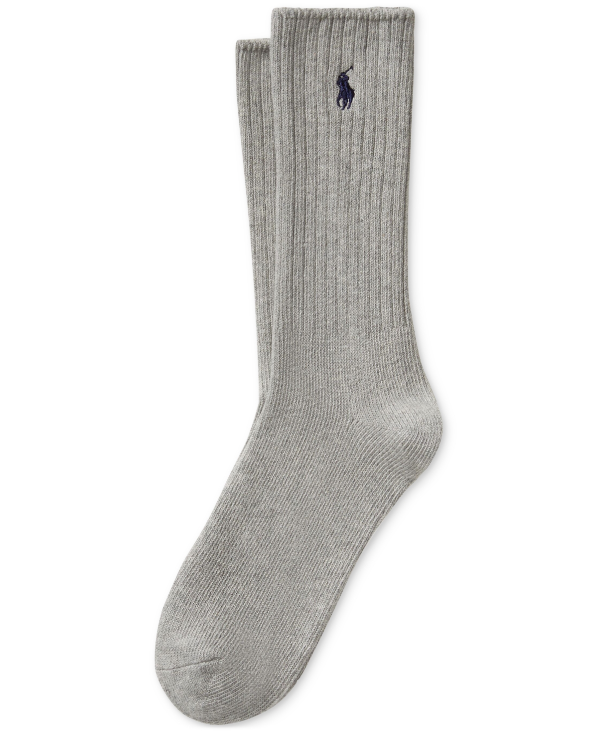 Shop Polo Ralph Lauren Men's Classic Crew Socks In Lt,pas Gry