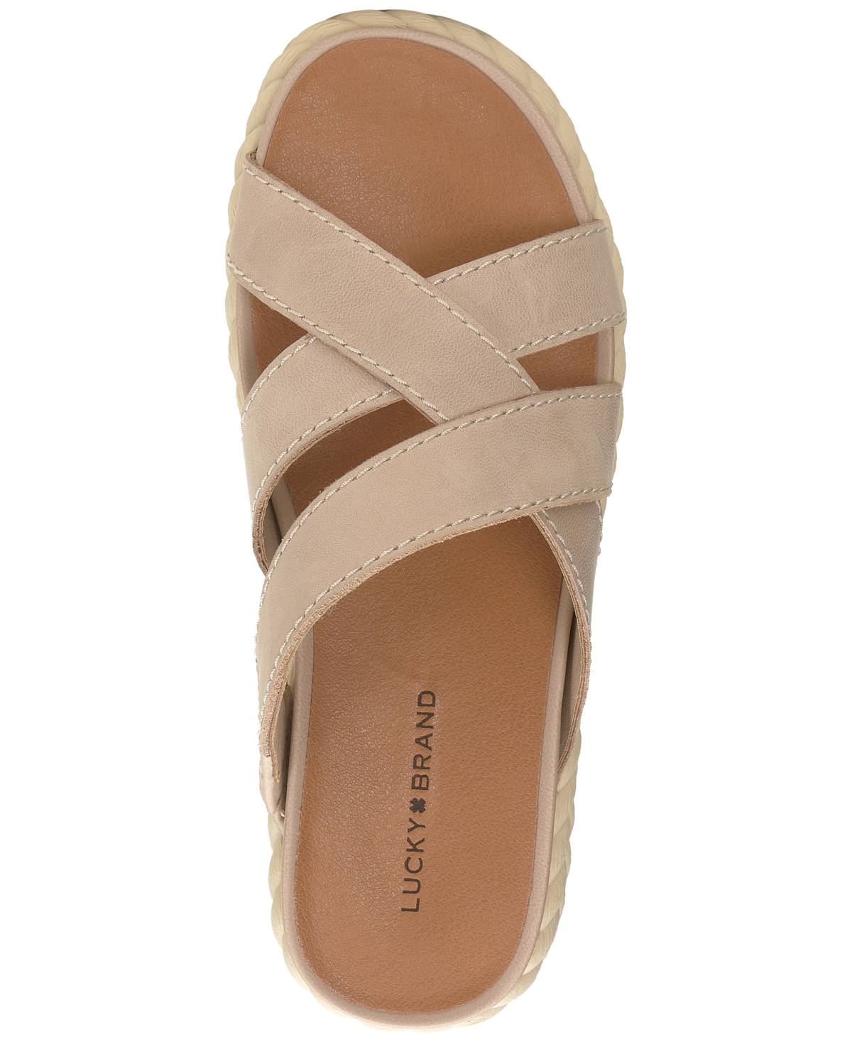 Lucky Brand Women's Loftee Crisscross Platform Espadrille Sandals