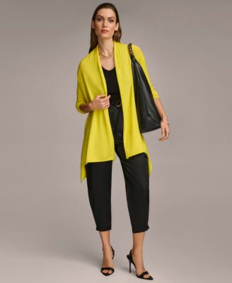 Donna Karan New York Donna Karan Women's Long-Sleeve Drape-Front