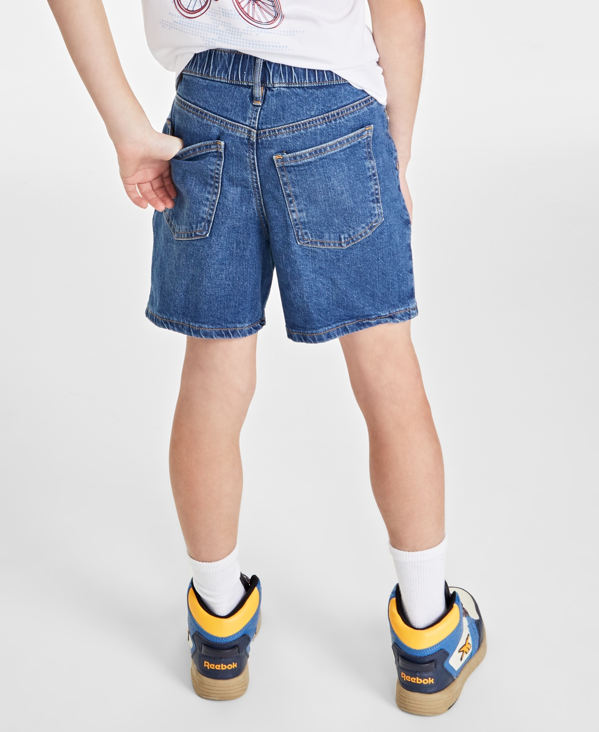 Epic Threads Big Boys 5-Pocket Denim Shorts, Created for Macy's