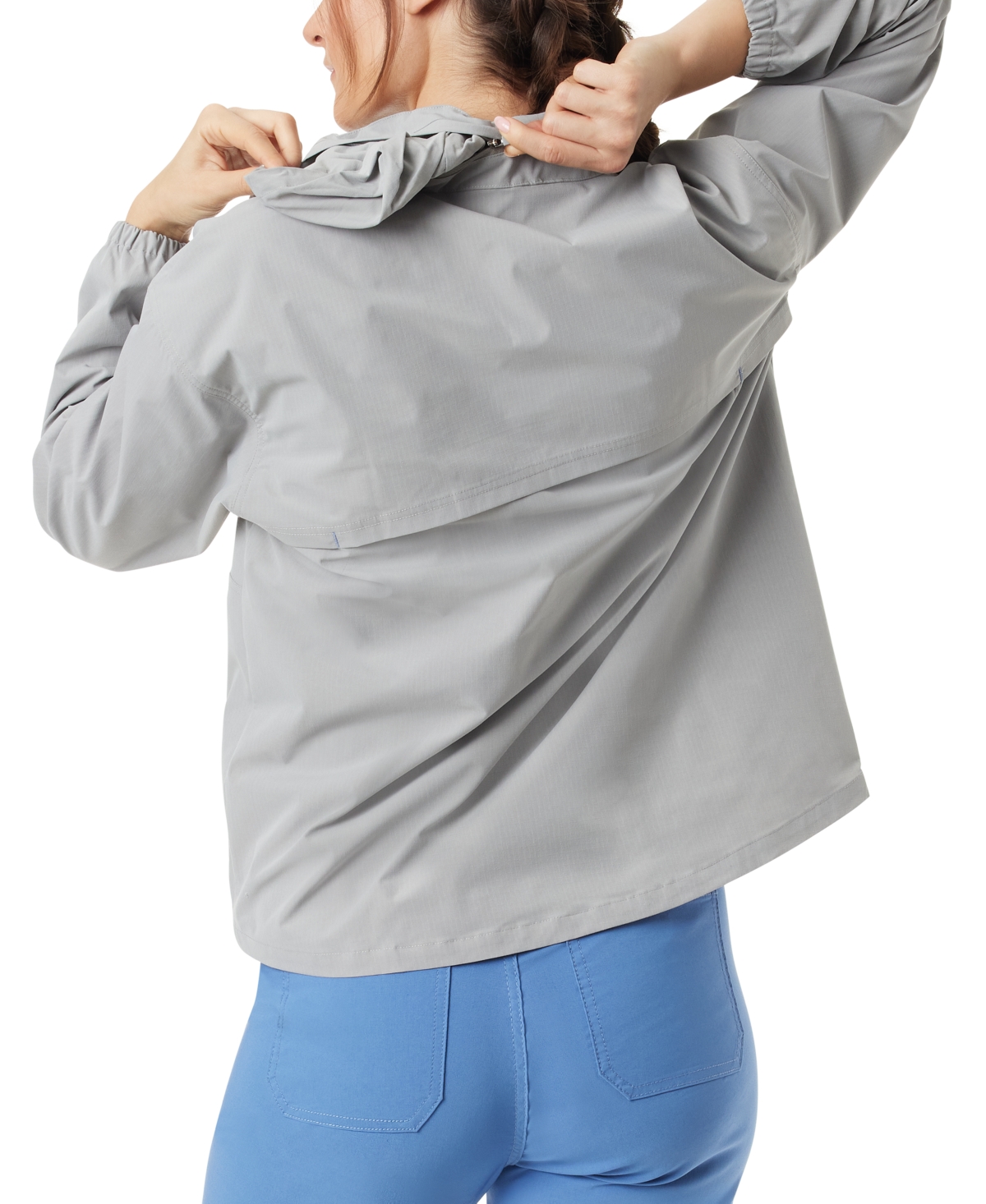 Bass Outdoor Women's Ripstop Stow-able Half-Zip Jacket