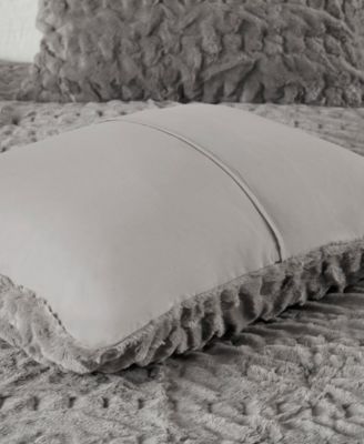 Blair Ruched 3-Pc. Faux Fur Comforter Set, Full/Queen