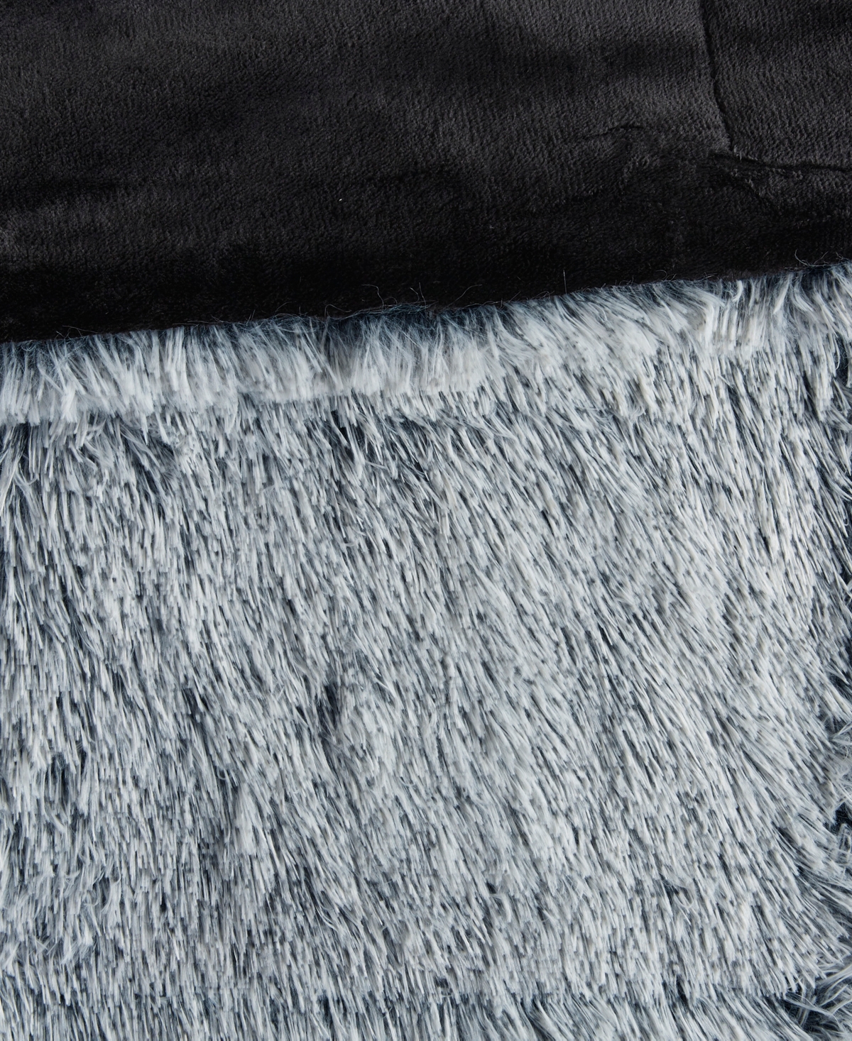 Intelligent Design Malea Shaggy Faux-fur 3-pc. Comforter Set, King/california King In Black,whit