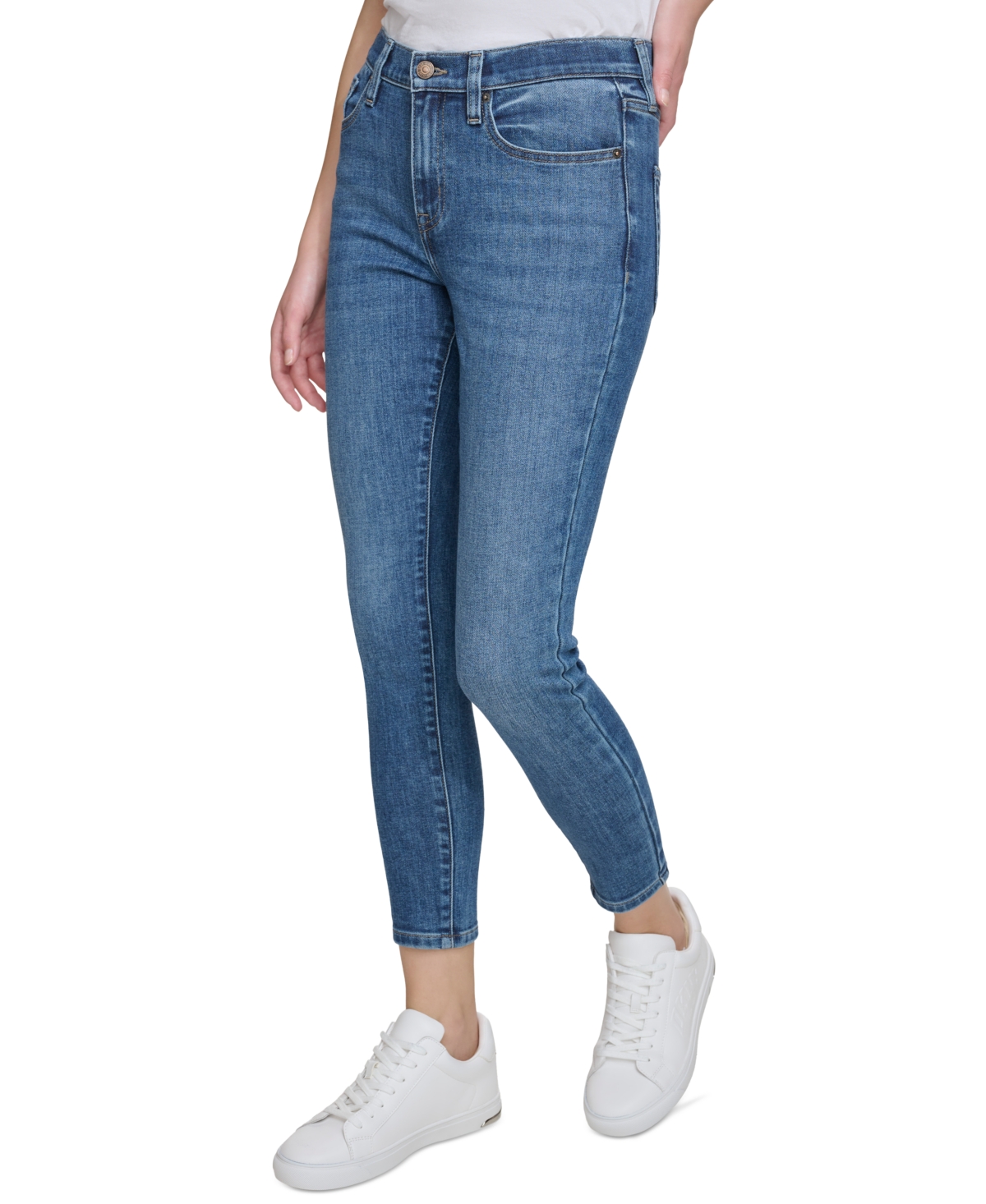 Dkny Jeans Women's Mid-Rise Skinny Ankle Jeans - F3j - Dekalb Wash