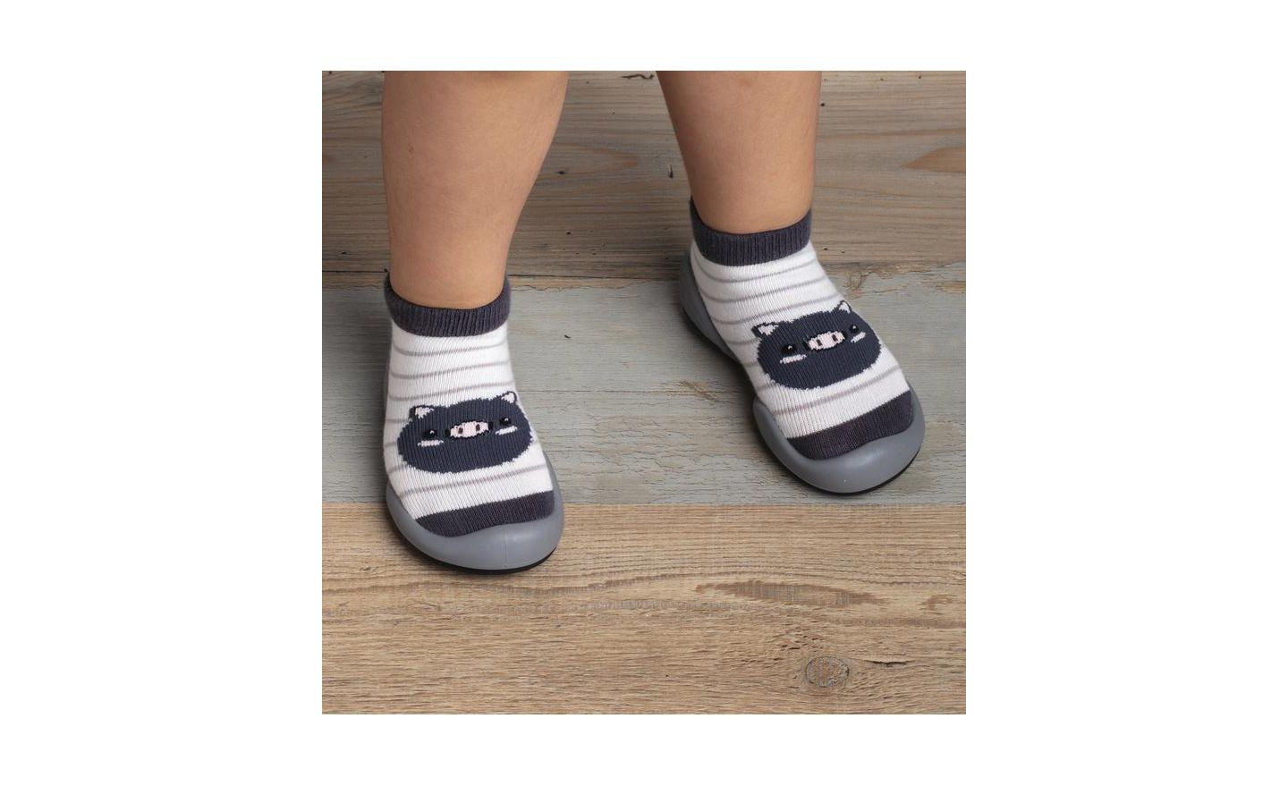 Обувь Komuello First Walk Sock Shoes This Piggy для мальчиков-малышей, цвет: Open Miscellaneous — фото 3
