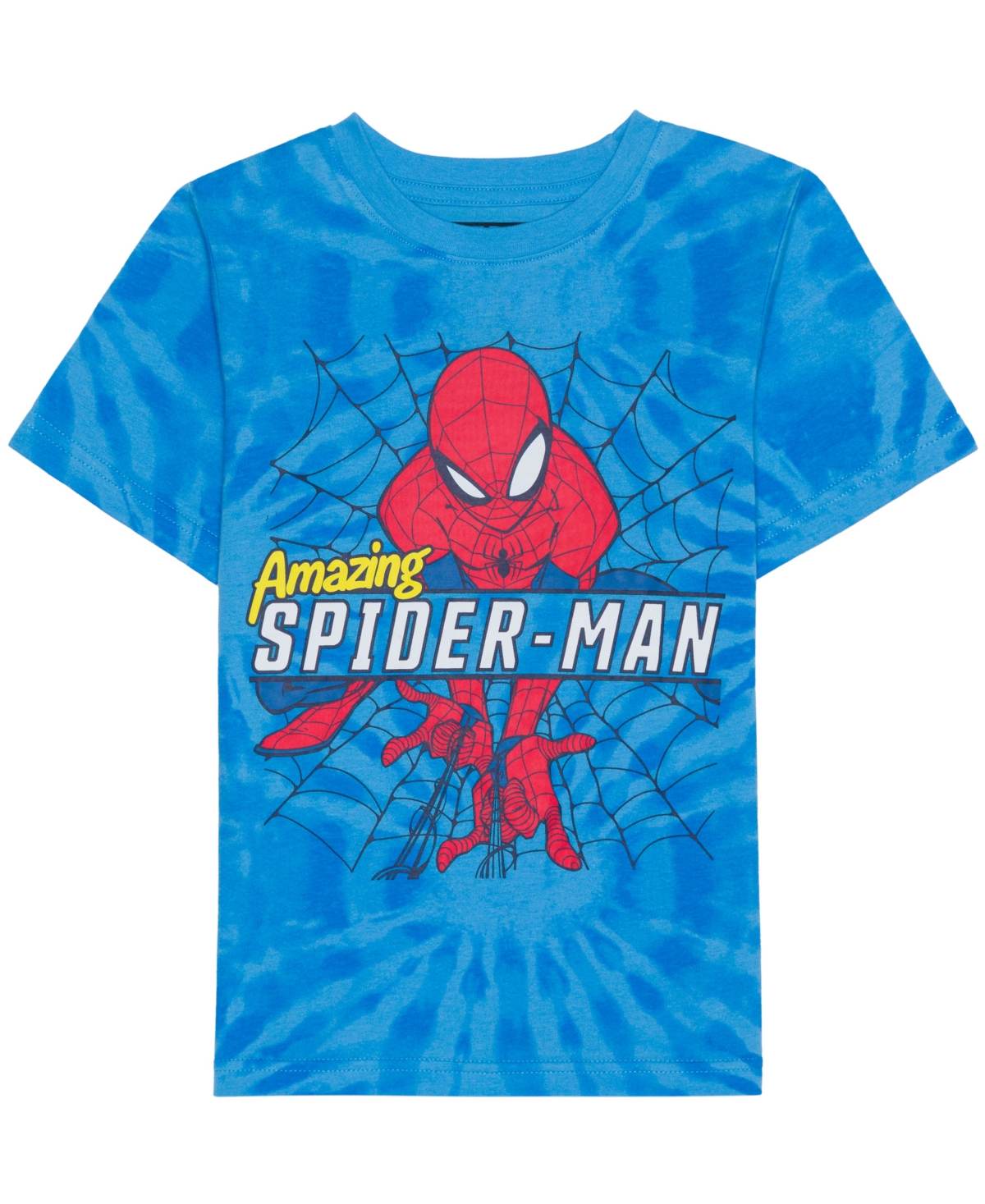 Spider-man Kids' Toddler And Little Boys Short Sleeve T-shirt In Blue