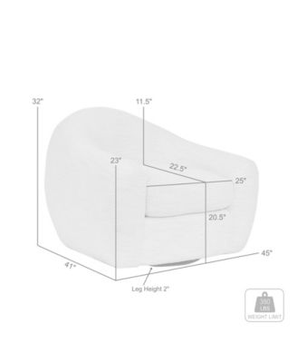 Molly Upholstered Swivel Accent Chair