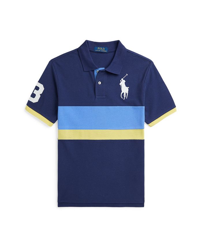  Polo Ralph Lauren Boys Classic Fit Pony Logo Polo Shirt (L/G  (14-16), White): Clothing, Shoes & Jewelry
