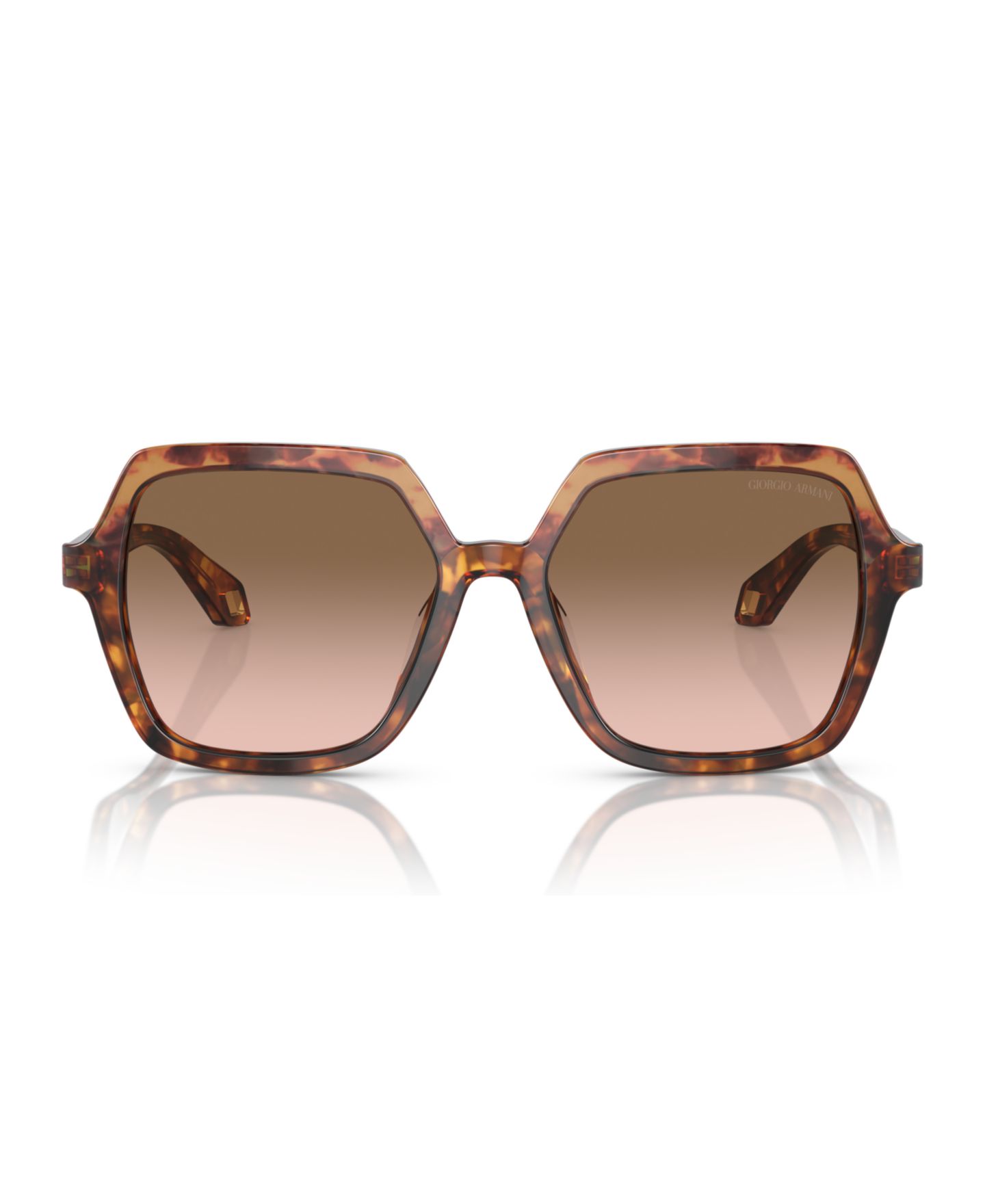 Женские солнцезащитные очки Giorgio Armani Sunglasses, Gradient AR8193U, цвет: Оранжевый / Красный — фото 2