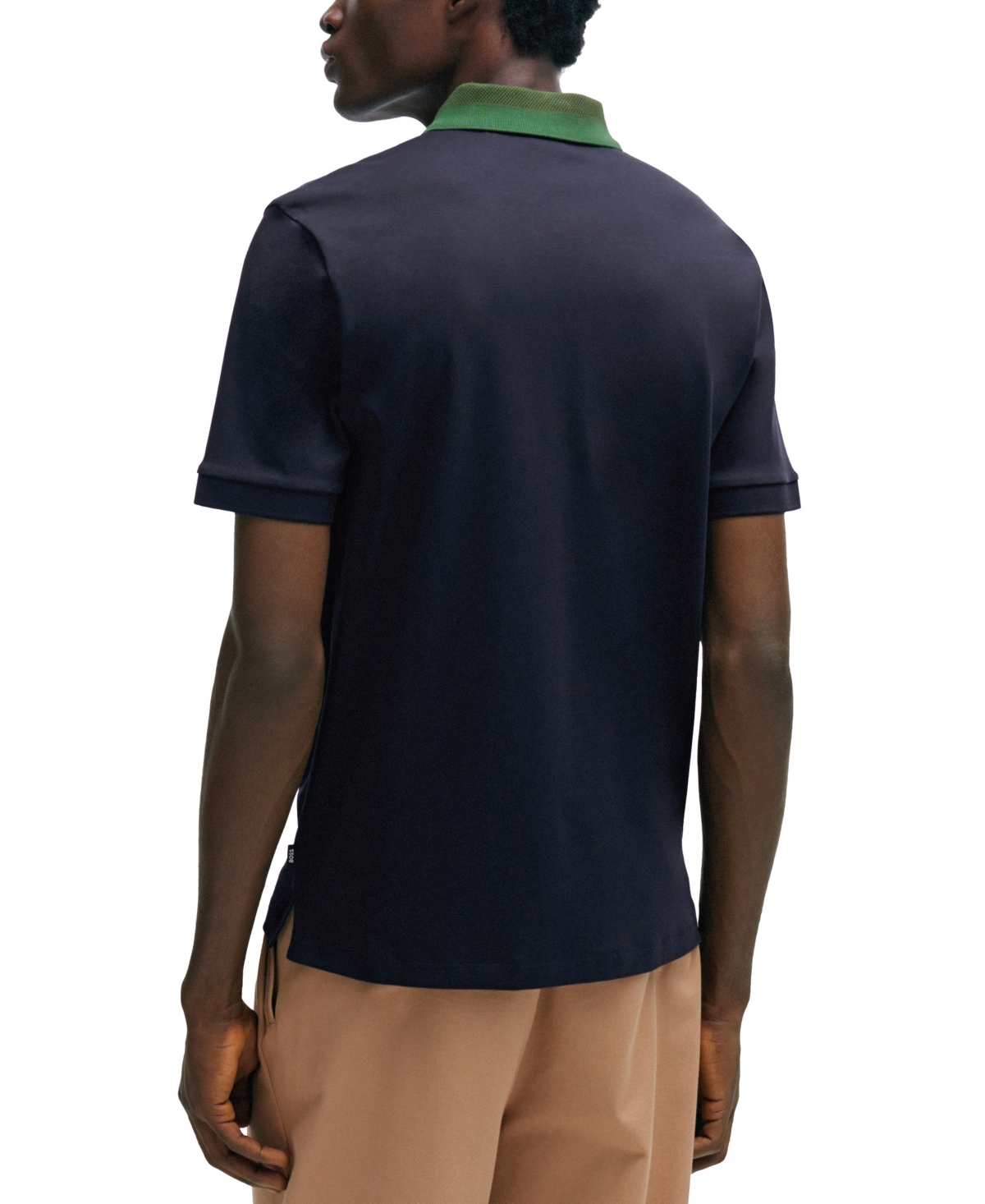 Boss by Hugo Boss Men's Color-Blocked Collar Slim-Fit Polo Shirt