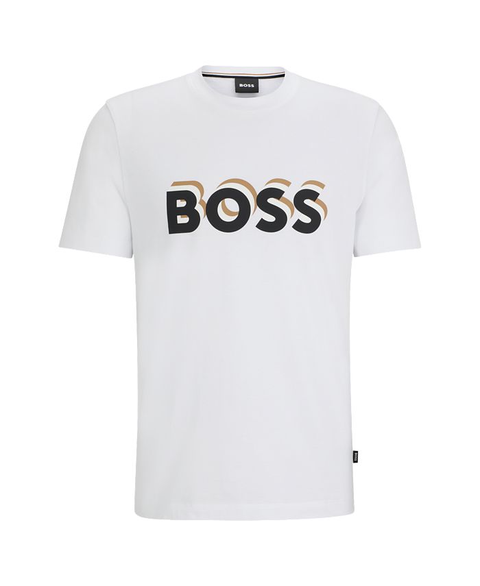 Hugo Boss BOSS by Men's Logo Regular-Fit T-shirt - Macy's