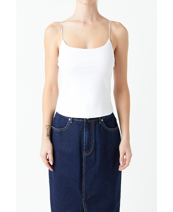 Grey Lab Women's Sleeveless Jersey Top Macy's