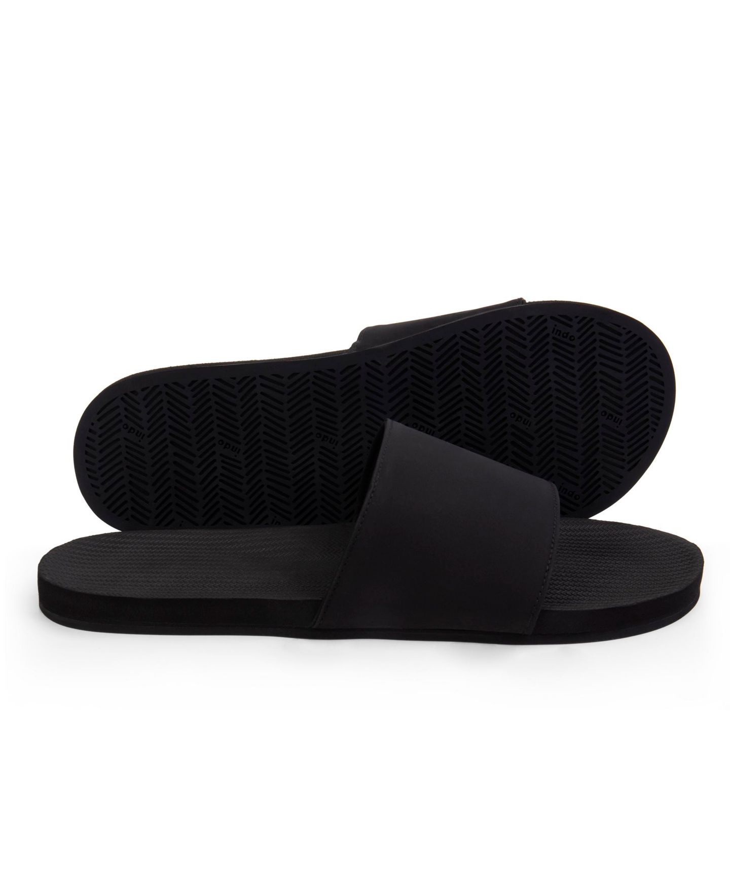 Мужские сандалии Indosole Men s Slide, цвет: Чёрный — фото 2
