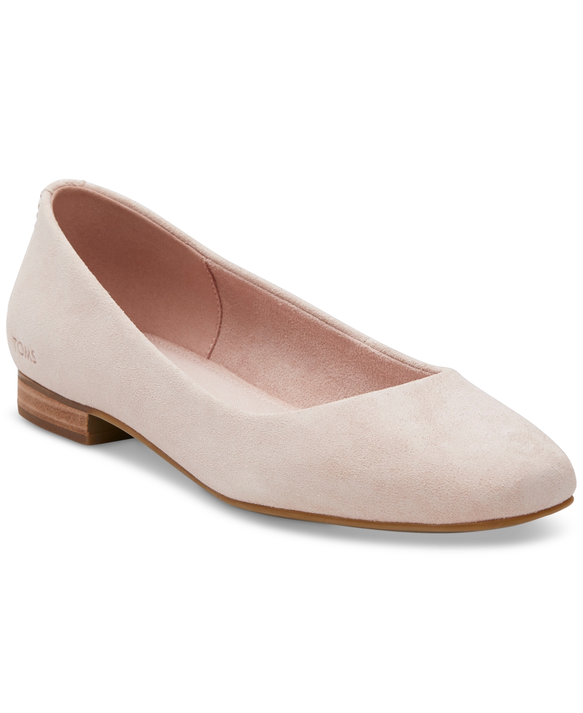 Women's Briella Square-Toe Slip-On Ballet Flats - Light Gold Metallic Leather