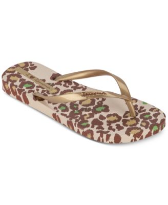 Ipanema - Women's Animal Print Slip-On Thong Sandals