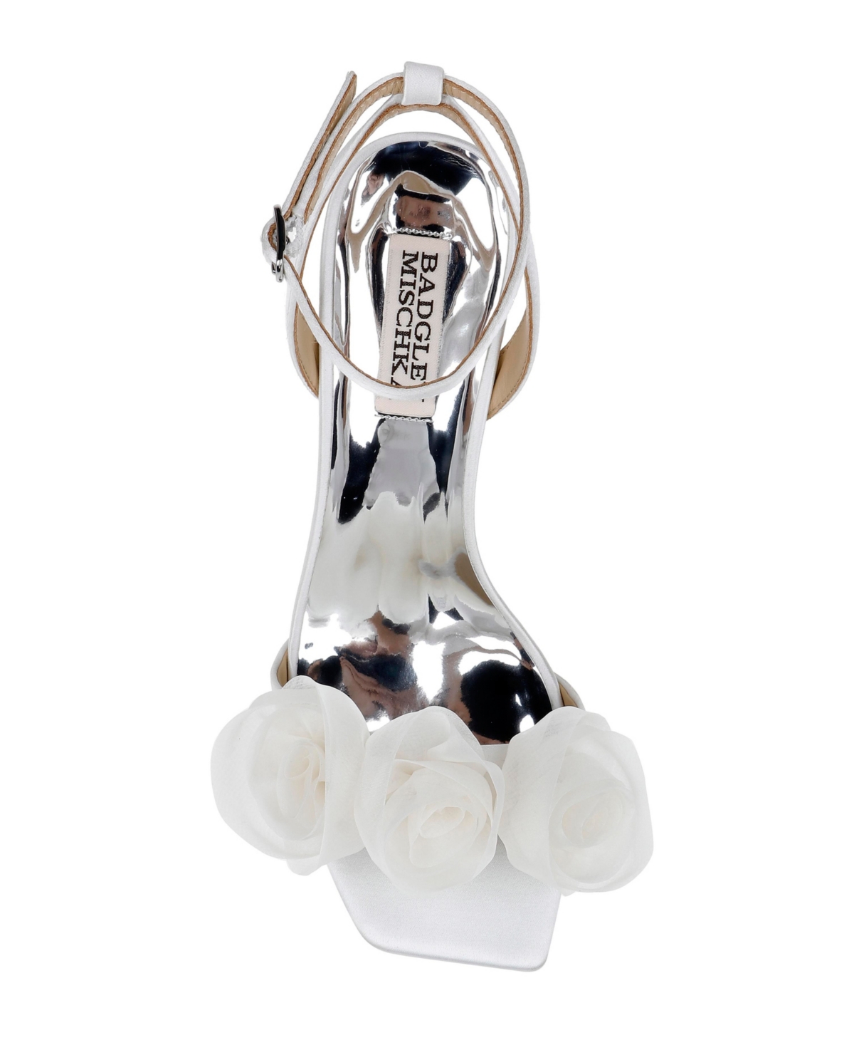 Badgley Mischka Women's Carli Floral Block Heel Evening Sandals